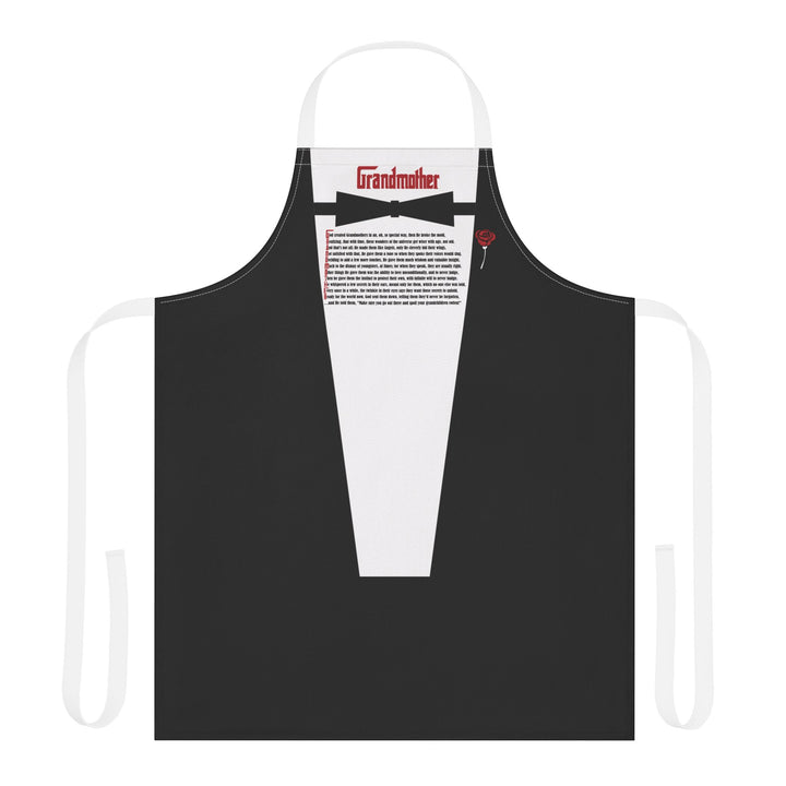 Grandmother Acrostic Poem Formal Adjustable Tie Back Chef Apron - Tuxedo Shirt
