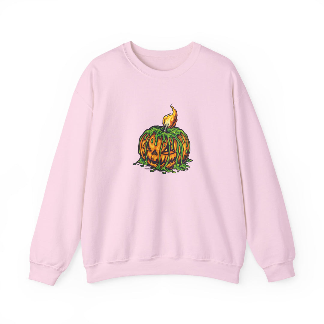Happy Halloween Acrostic Poem Sweatshirt - Creepy Pumpkin