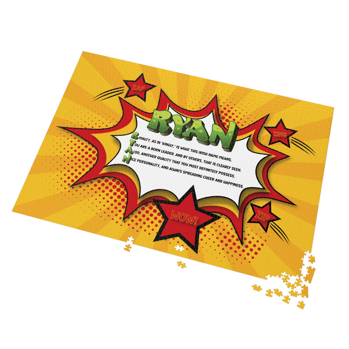 Namesakes Acrostic Name Poem Jigsaw Puzzle - Comic Style One - Tin Box
