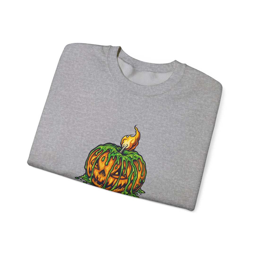 Happy Halloween Acrostic Poem Sweatshirt - Creepy Pumpkin