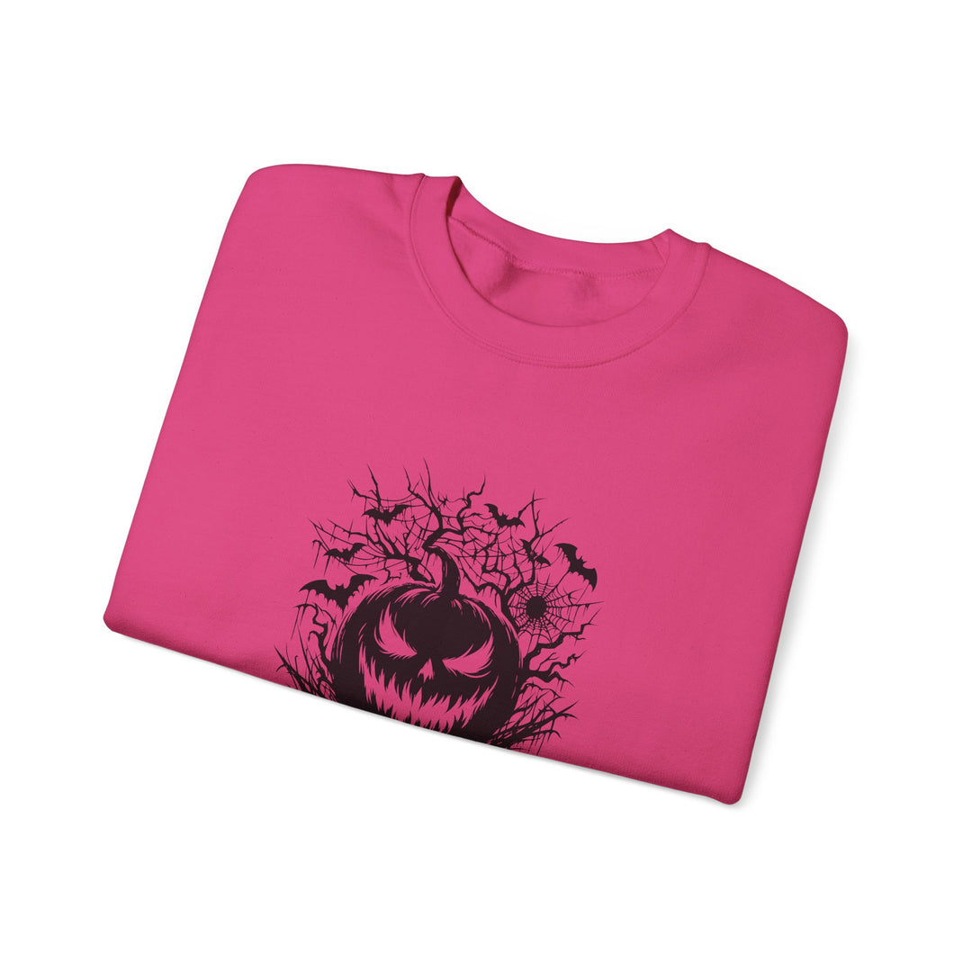 Happy Halloween Acrostic Poem  Sweatshirt - Creepy Black Pumpkin