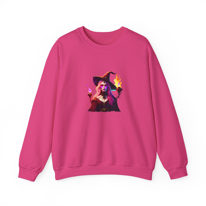 Happy Halloween Acrostic Poem Sweatshirt  - Creepy Modern Witch