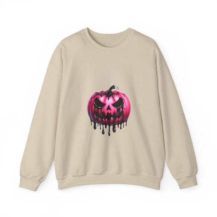 Happy Halloween Acrostic Poem Sweatshirt - Creepy Pink