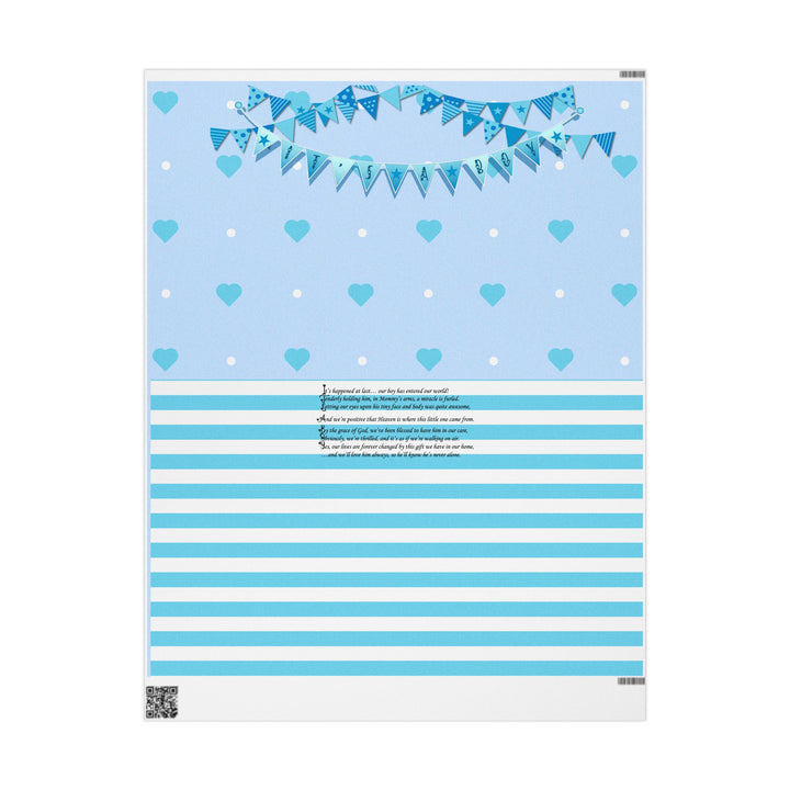 It’s a Boy Acrostic Poem Chic Gift Wrapping Paper