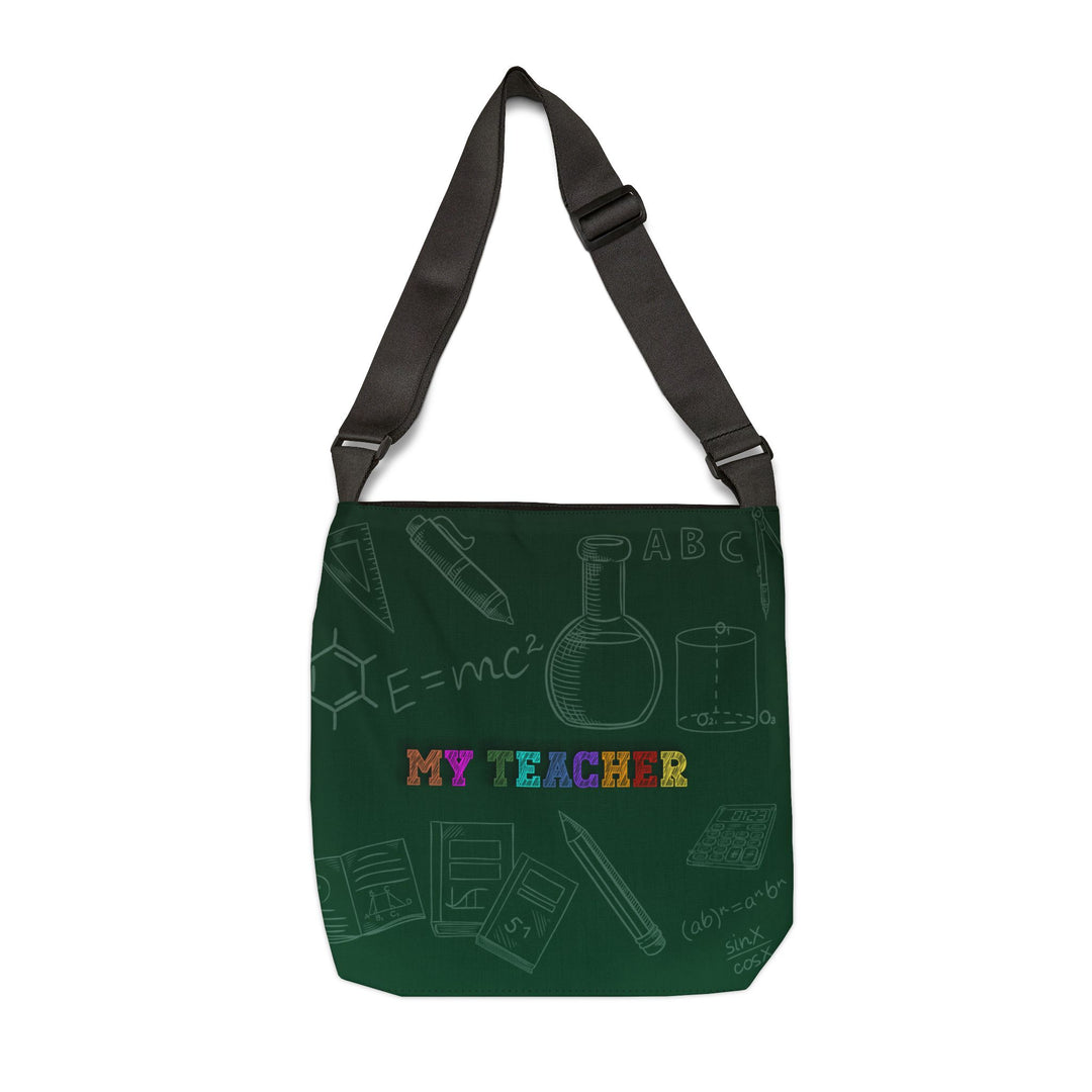 My Teacher Acrostic Poem Adjustable Tote Bag - No Personalization