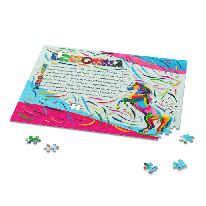 Namesakes Acrostic Name Poem - Vibrant Horse Design