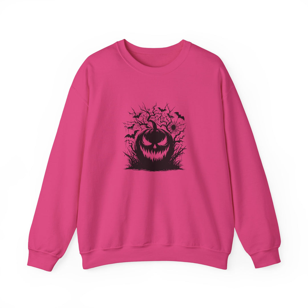 Happy Halloween Acrostic Poem  Sweatshirt - Creepy Black Pumpkin