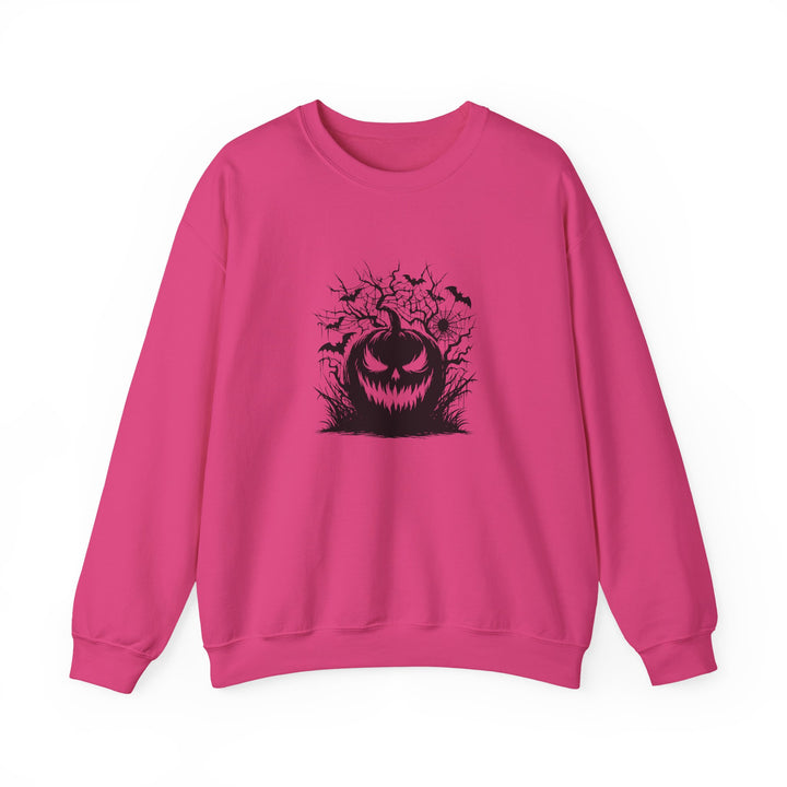 Happy Halloween Acrostic Poem  Sweatshirt - Creepy Black Pumpkin