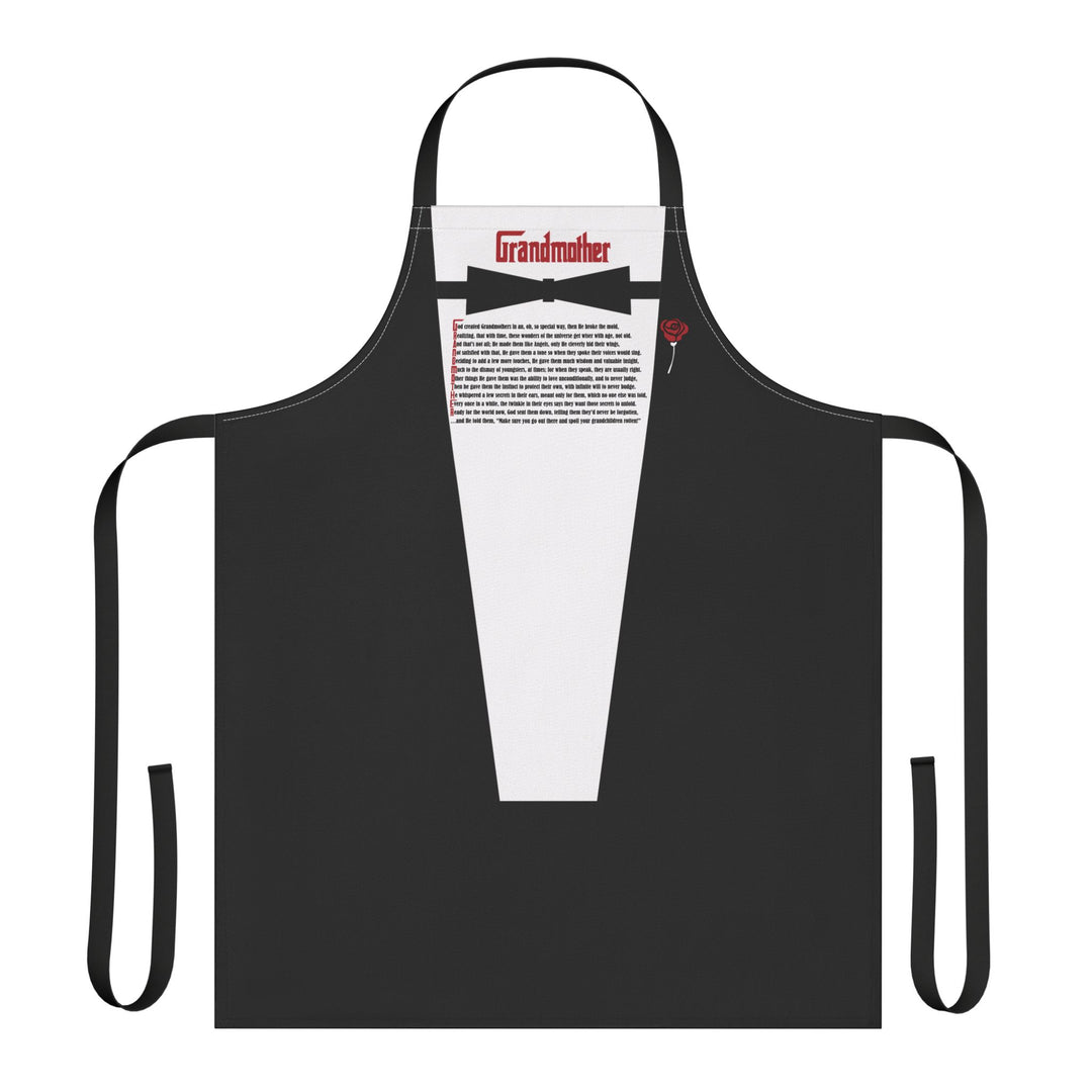 Grandmother Acrostic Poem Formal Adjustable Tie Back Chef Apron - Tuxedo Shirt
