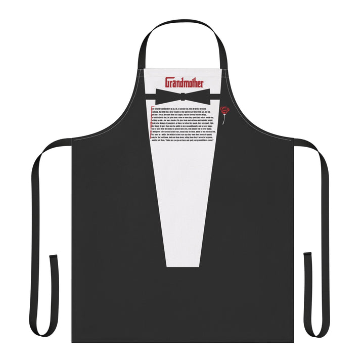 Grandmother Acrostic Poem Formal Adjustable Tie Back Chef Apron - Tuxedo Shirt