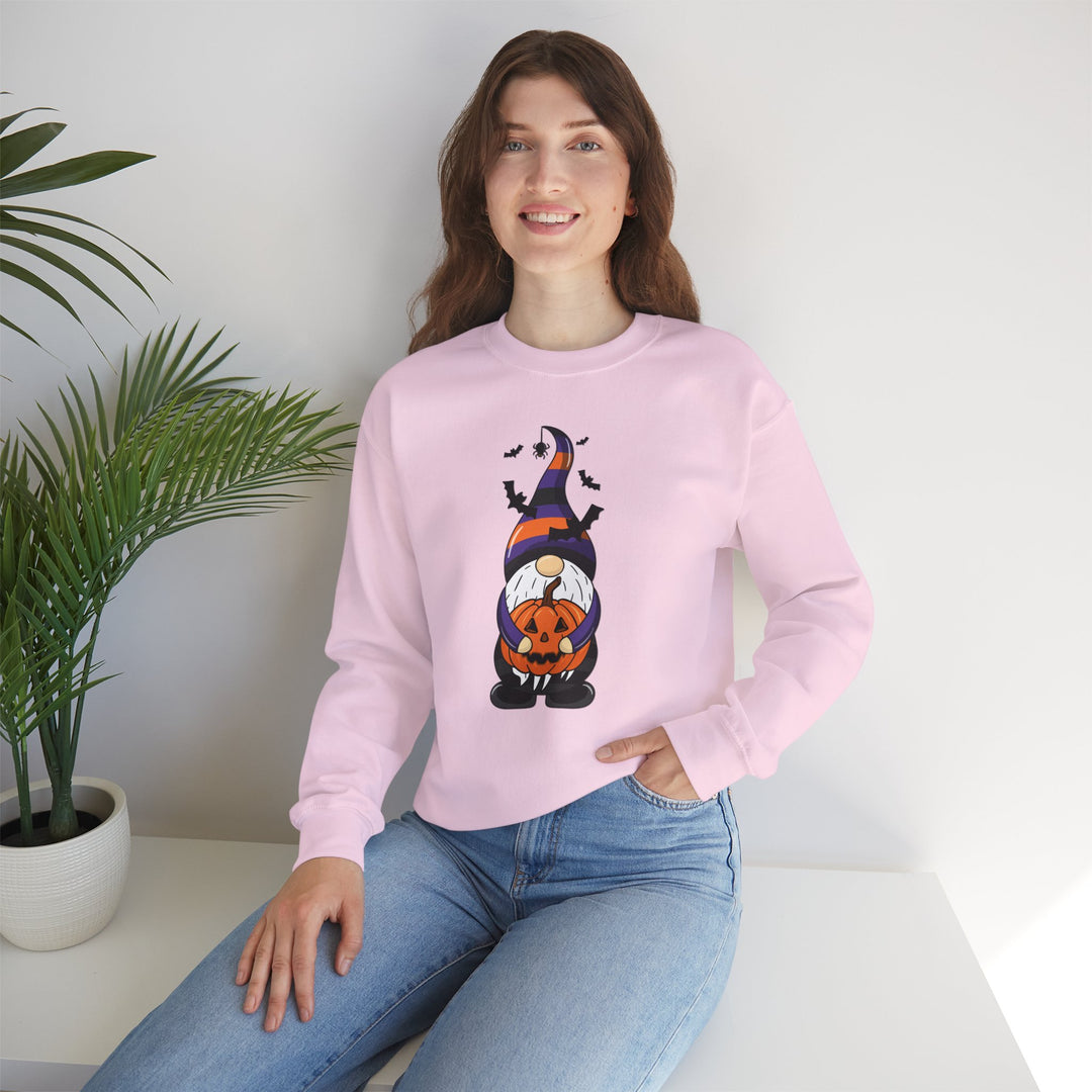 Happy Halloween Acrostic Poem Sweatshirt - Gnome with Pumpkin