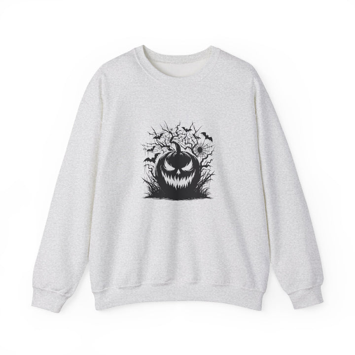 Happy Halloween Acrostic Poem  Sweatshirt - Creepy Black Pumpkin