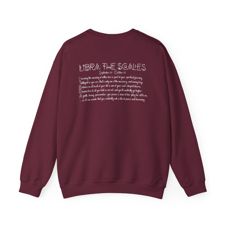 Libra Acrostic Poem Astrology Sweatshirt - Unisex