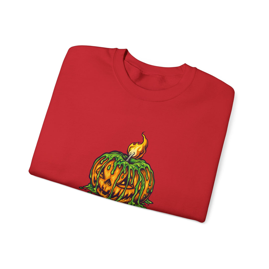 Happy Halloween Acrostic Poem Sweatshirt - Creepy Pumpkin