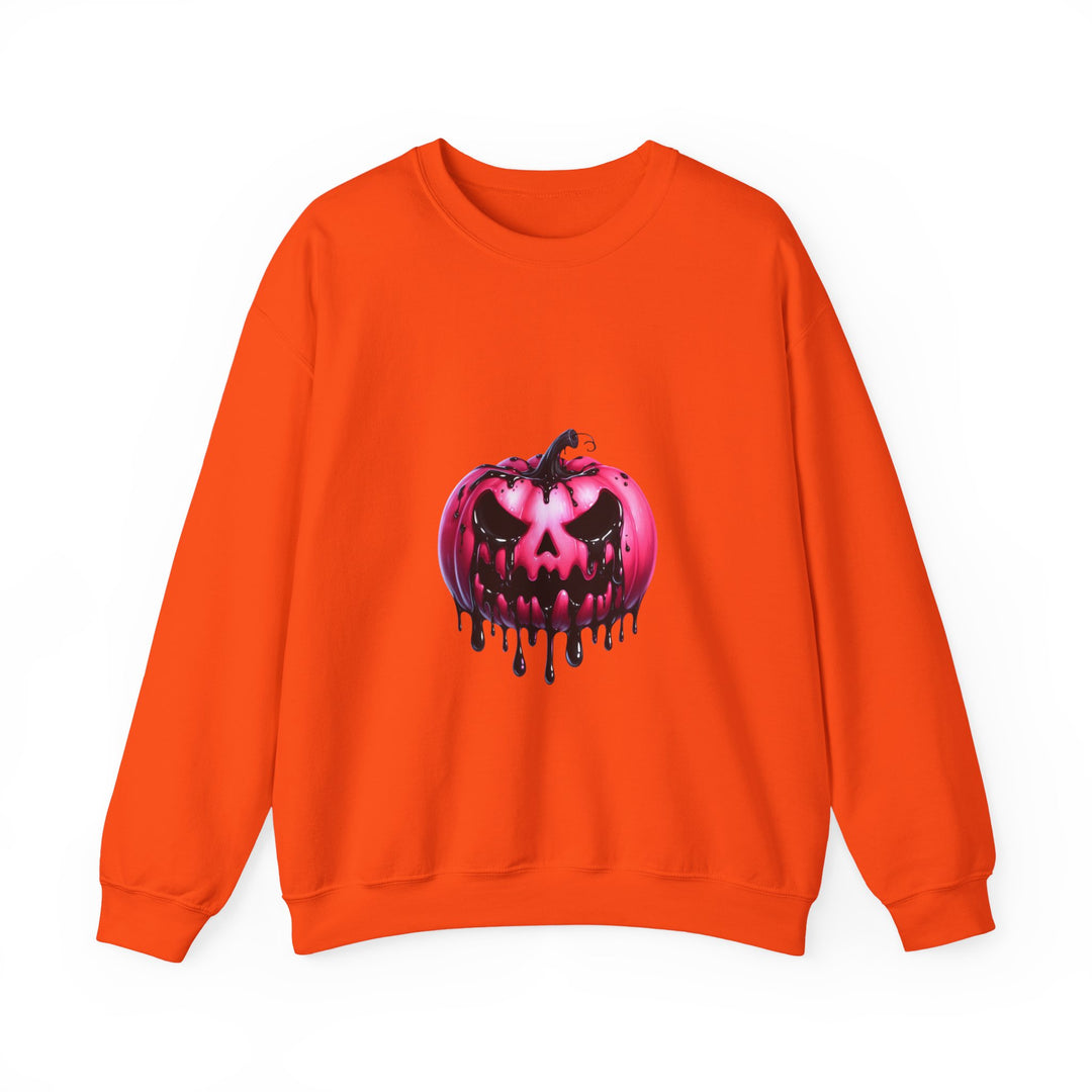 Happy Halloween Acrostic Poem Sweatshirt - Creepy Pink