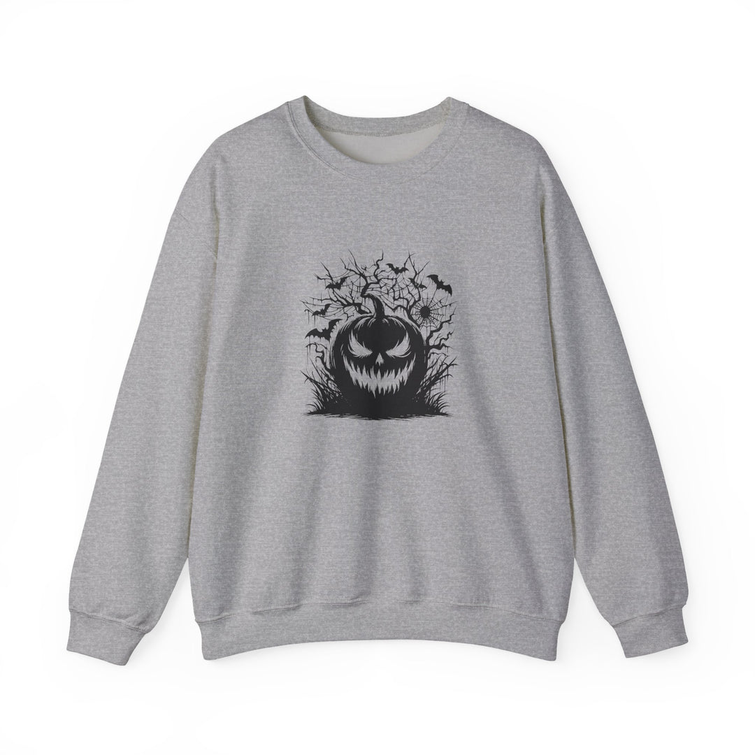 Happy Halloween Acrostic Poem  Sweatshirt - Creepy Black Pumpkin