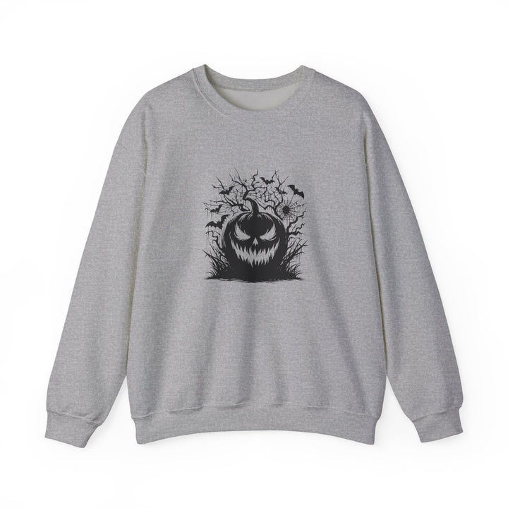 Happy Halloween Acrostic Poem  Sweatshirt - Creepy Black Pumpkin