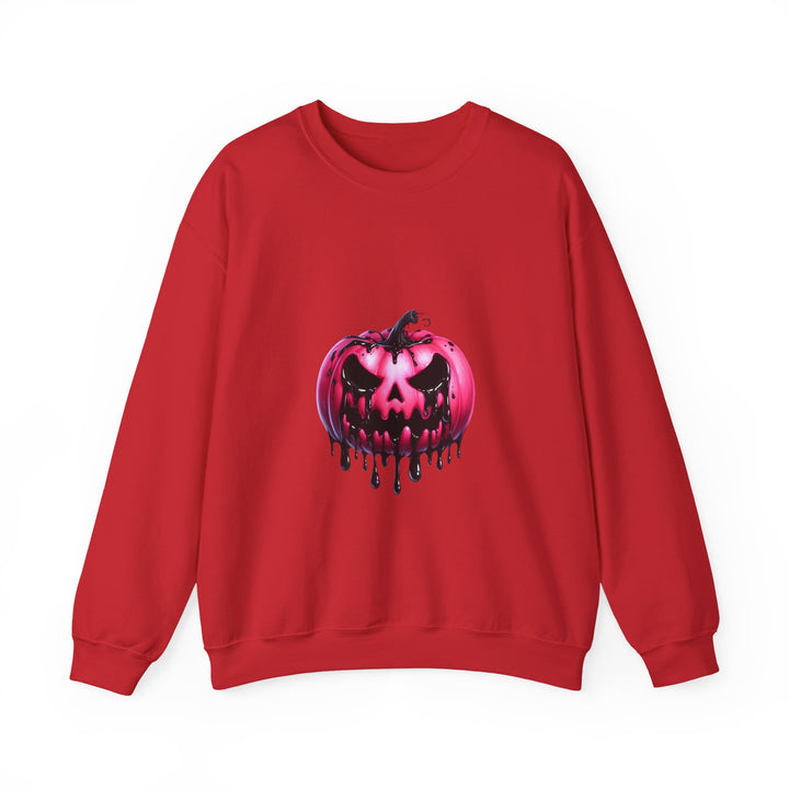 Happy Halloween Acrostic Poem Sweatshirt - Creepy Pink