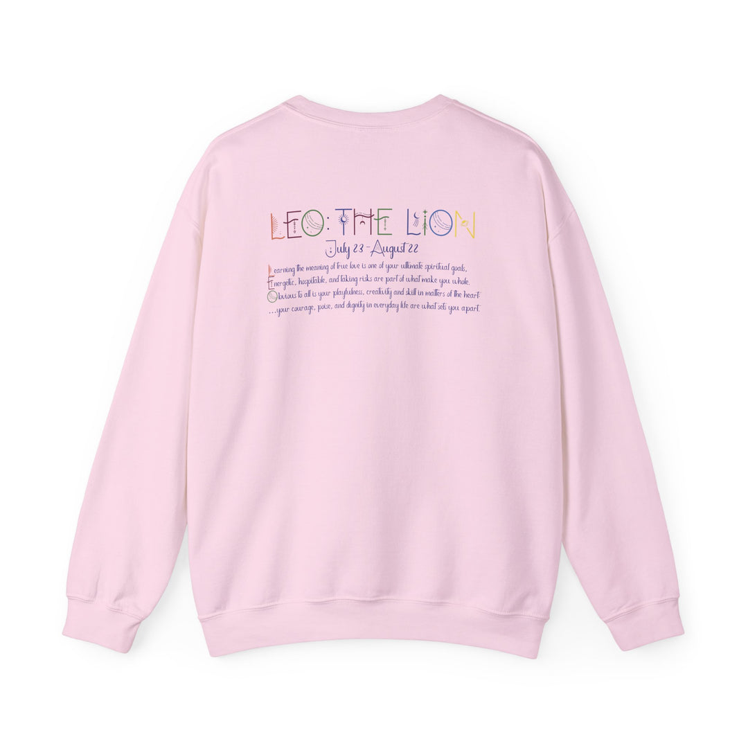 Leo  Acrostic Poem Astrology Sweatshirt - Unisex