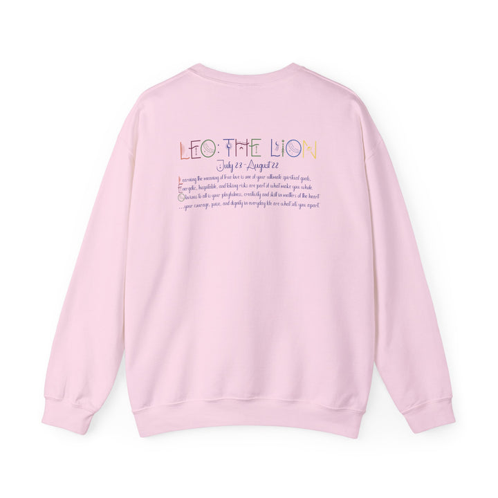 Leo  Acrostic Poem Astrology Sweatshirt - Unisex