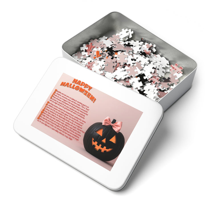 Happy Halloween Acrostic Poem Jigsaw Puzzle - Tin Box - 4