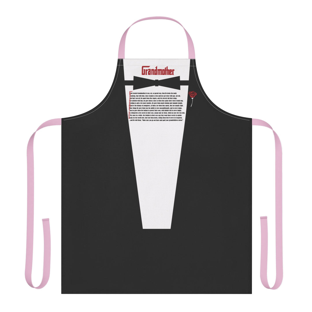 Grandmother Acrostic Poem Formal Adjustable Tie Back Chef Apron - Tuxedo Shirt