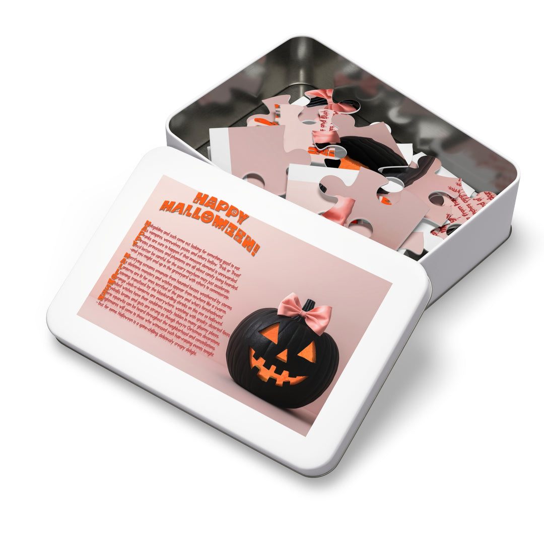 Happy Halloween Acrostic Poem Jigsaw Puzzle - Tin Box - 4