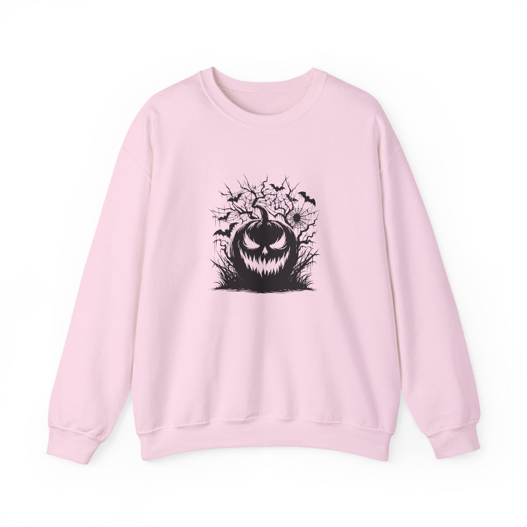 Happy Halloween Acrostic Poem  Sweatshirt - Creepy Black Pumpkin