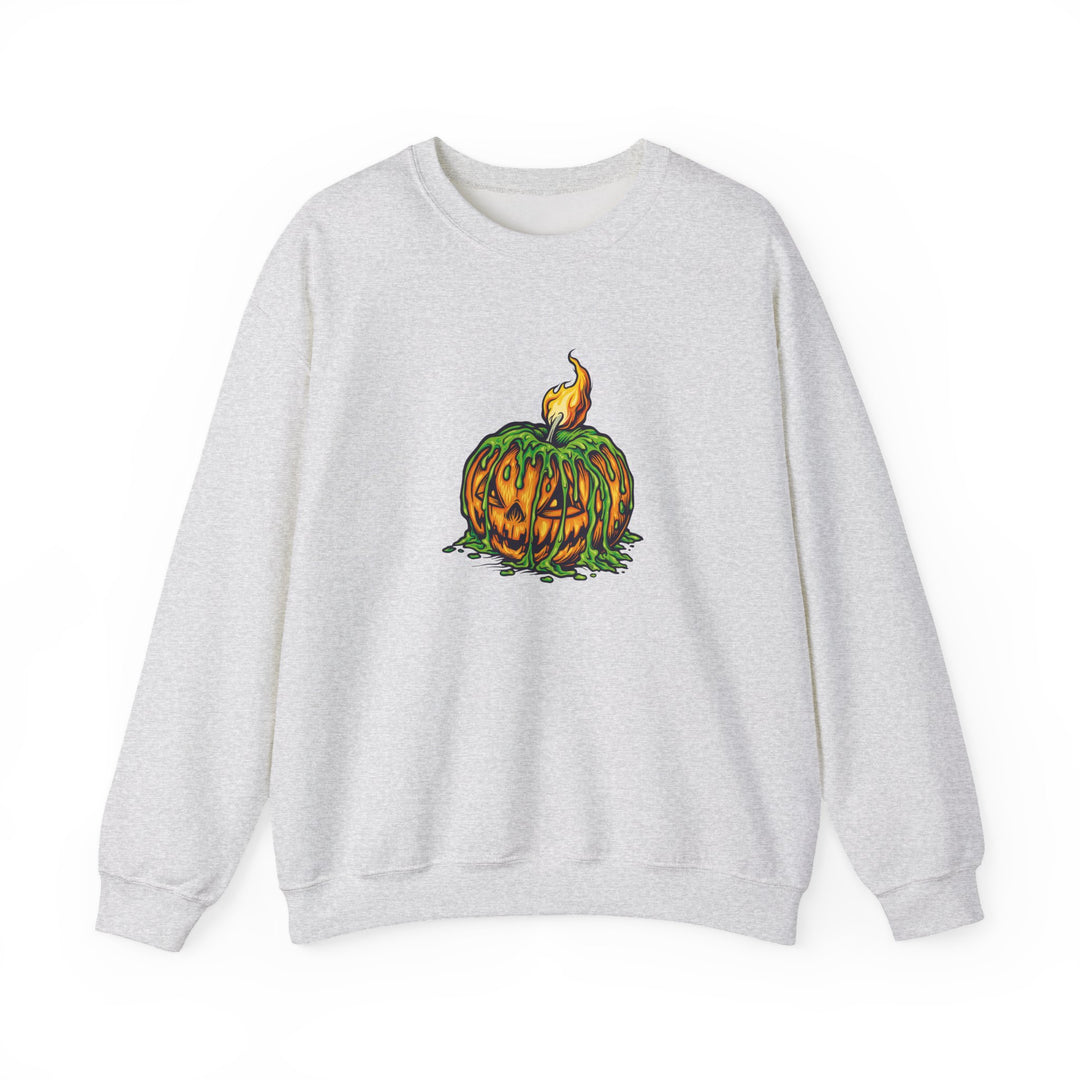Happy Halloween Acrostic Poem Sweatshirt - Creepy Pumpkin
