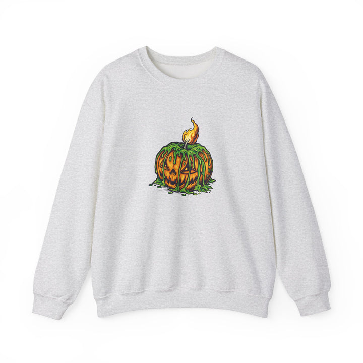 Happy Halloween Acrostic Poem Sweatshirt - Creepy Pumpkin