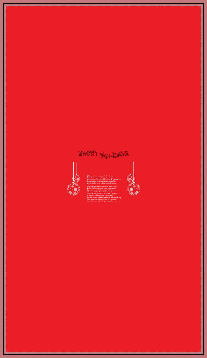 Happy Holidays Festive Tablecloth