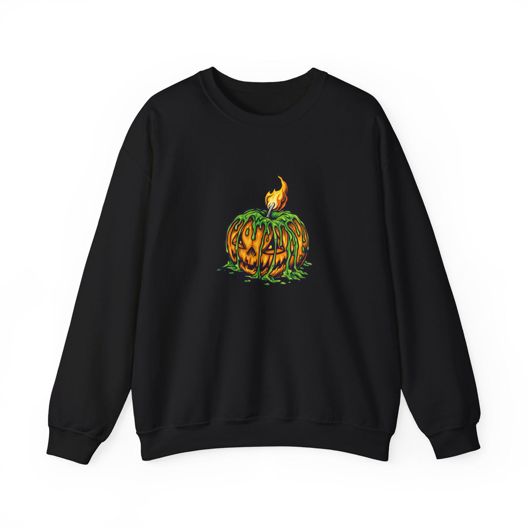 Happy Halloween Acrostic Poem Sweatshirt - Creepy Pumpkin
