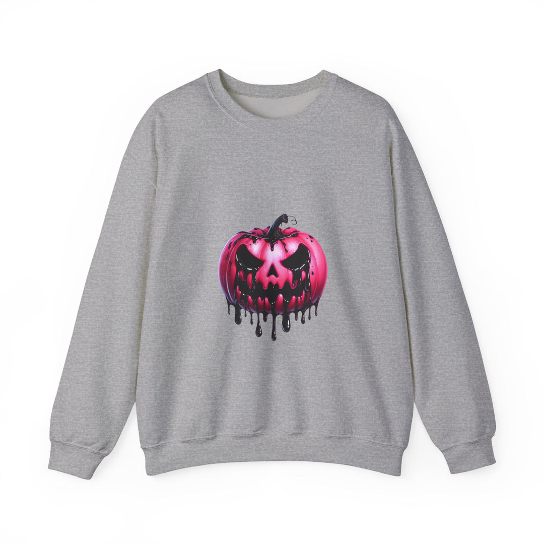 Happy Halloween Acrostic Poem Sweatshirt - Creepy Pink