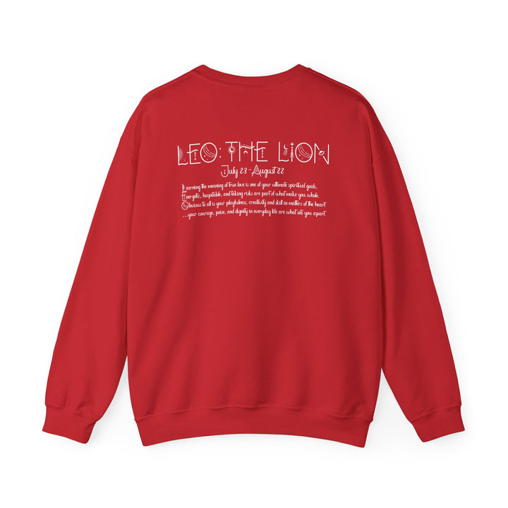 Leo  Acrostic Poem Astrology Sweatshirt - Unisex