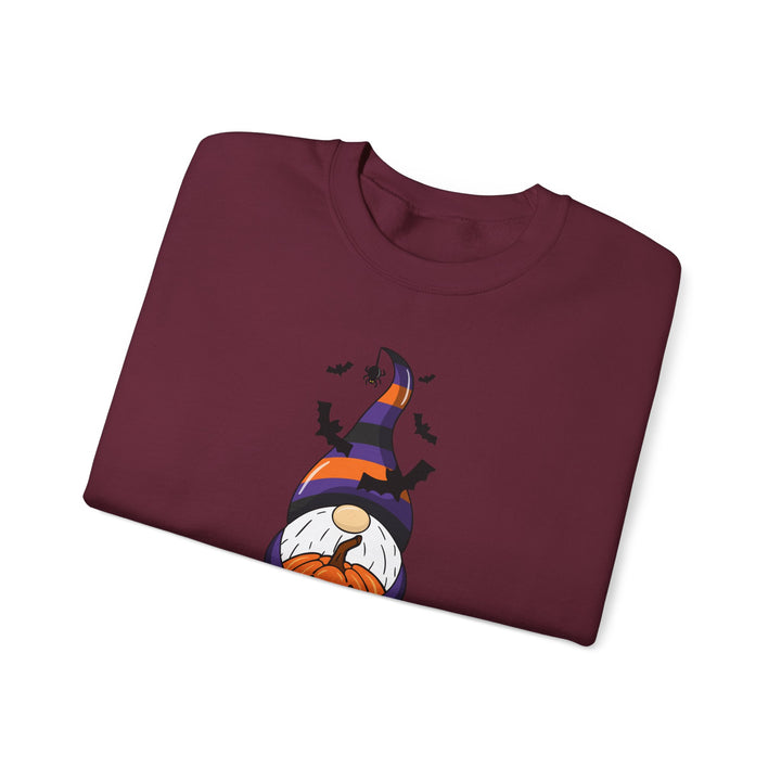 Happy Halloween Acrostic Poem Sweatshirt - Gnome with Pumpkin