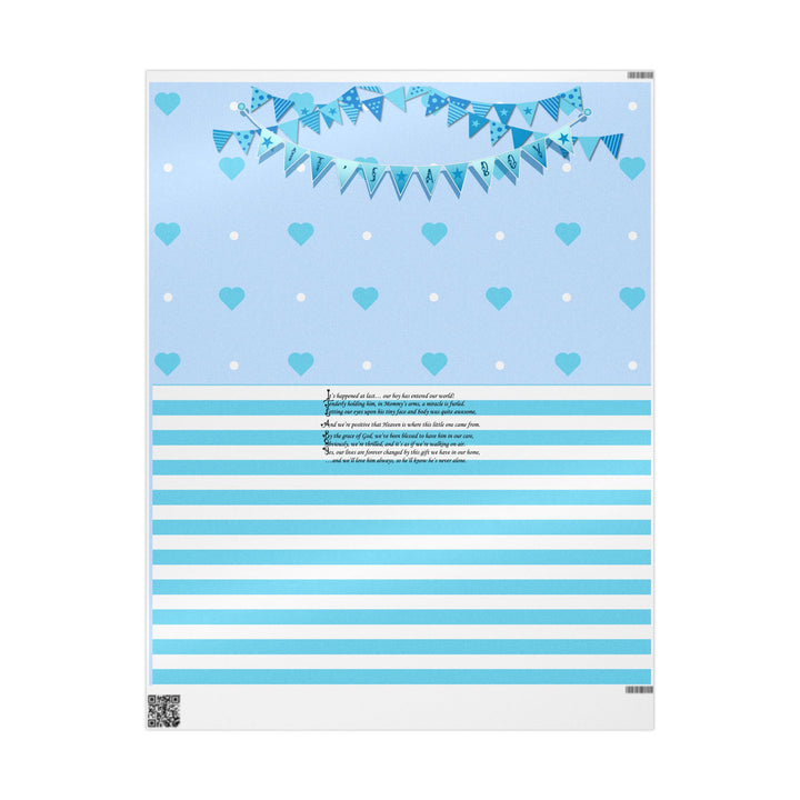 It’s a Boy Acrostic Poem Chic Gift Wrapping Paper