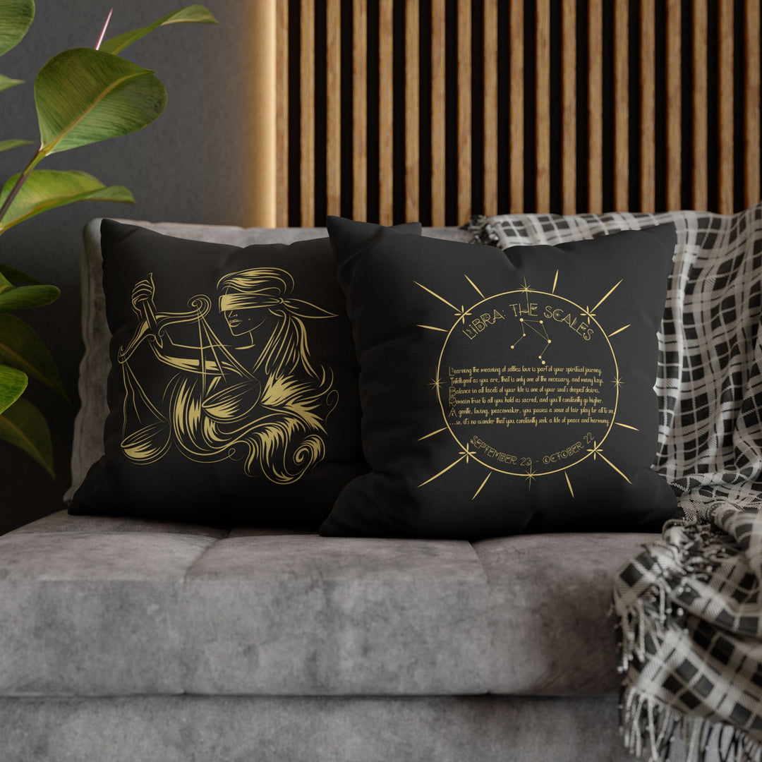 Libra Acrostic Poem Pillow Cover