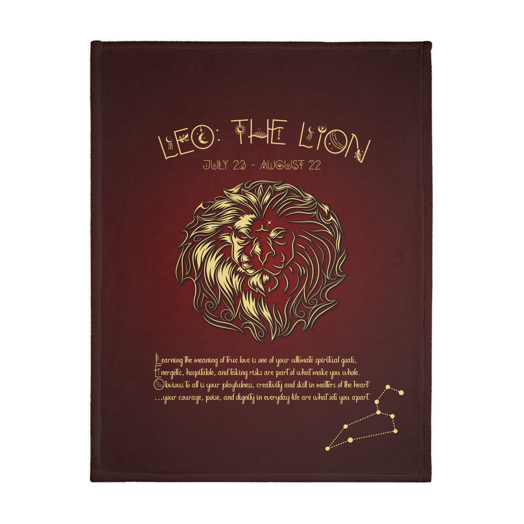 Leo Velveteen Microfiber Blanket (Two-sided print)