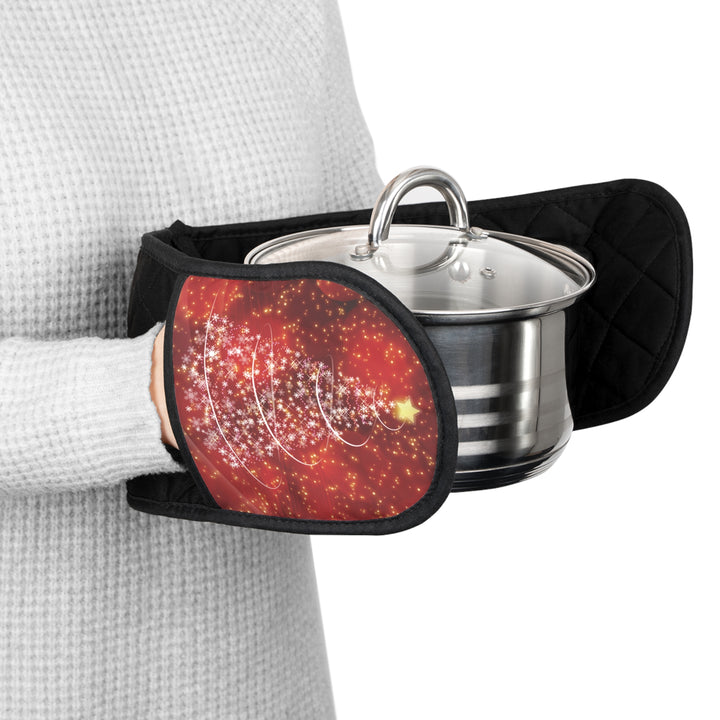 Joy to the World Acrostic Poem Oven Mitts - Swirl