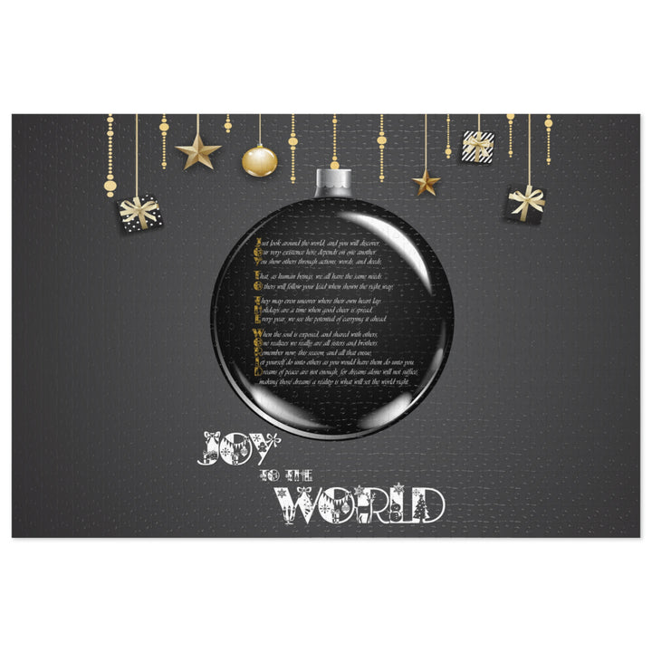 Joy to the World Acrostic Poem Jigsaw Puzzle - Ornament -Tin Box
