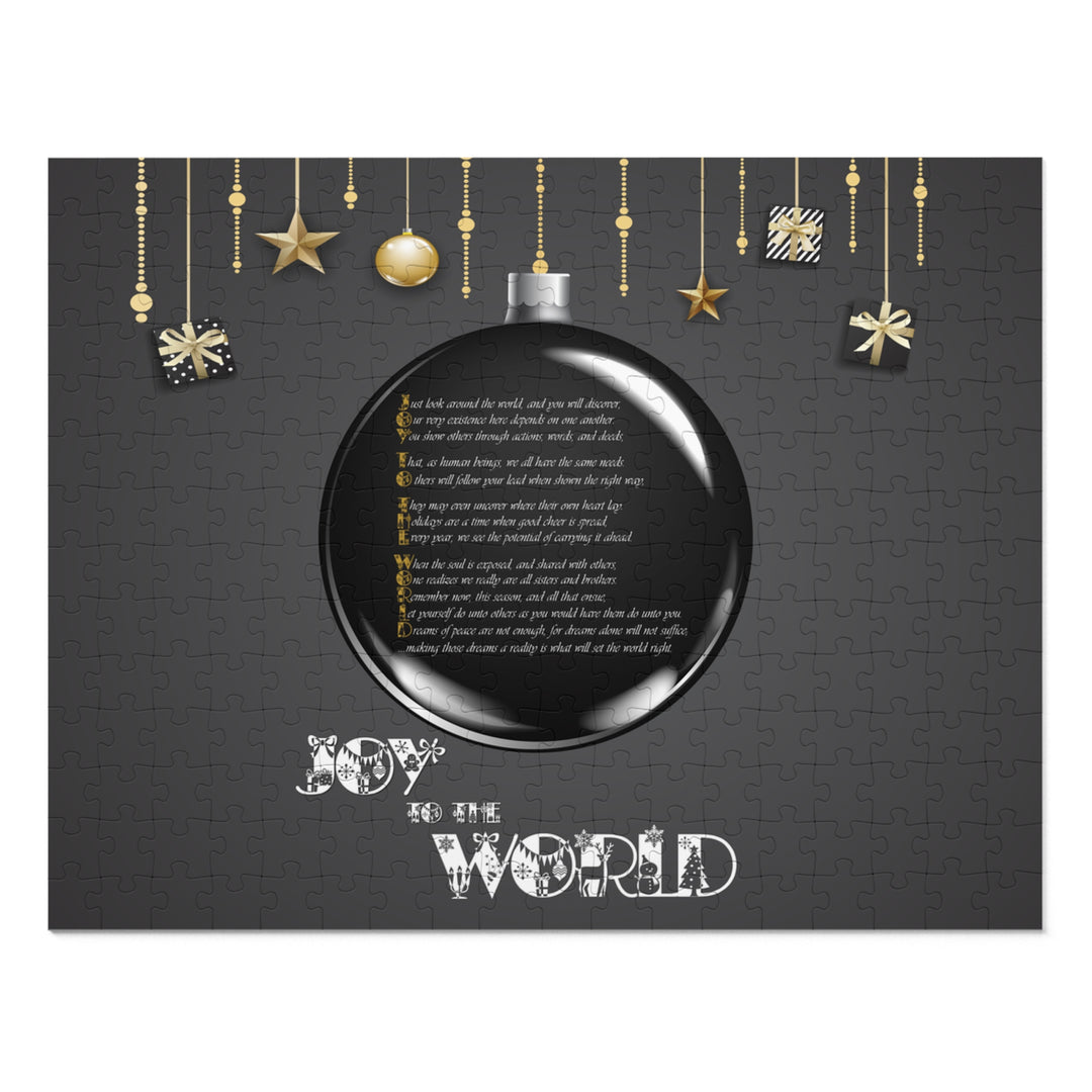 Joy to the World Acrostic Poem Jigsaw Puzzle - Ornament -Tin Box