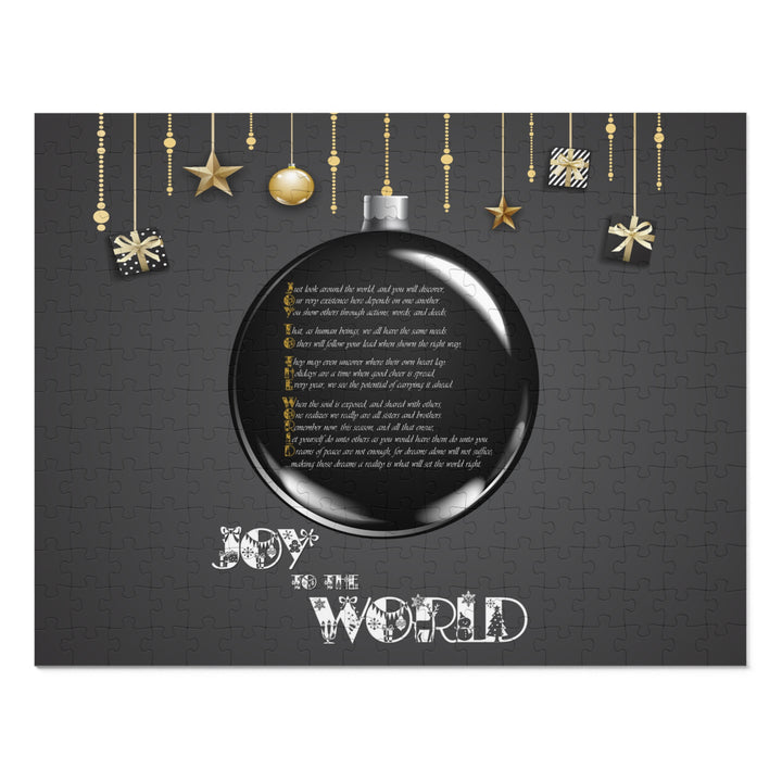 Joy to the World Acrostic Poem Jigsaw Puzzle - Ornament -Tin Box