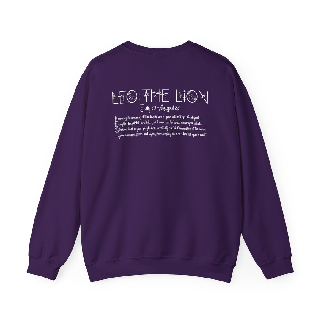 Leo  Acrostic Poem Astrology Sweatshirt - Unisex