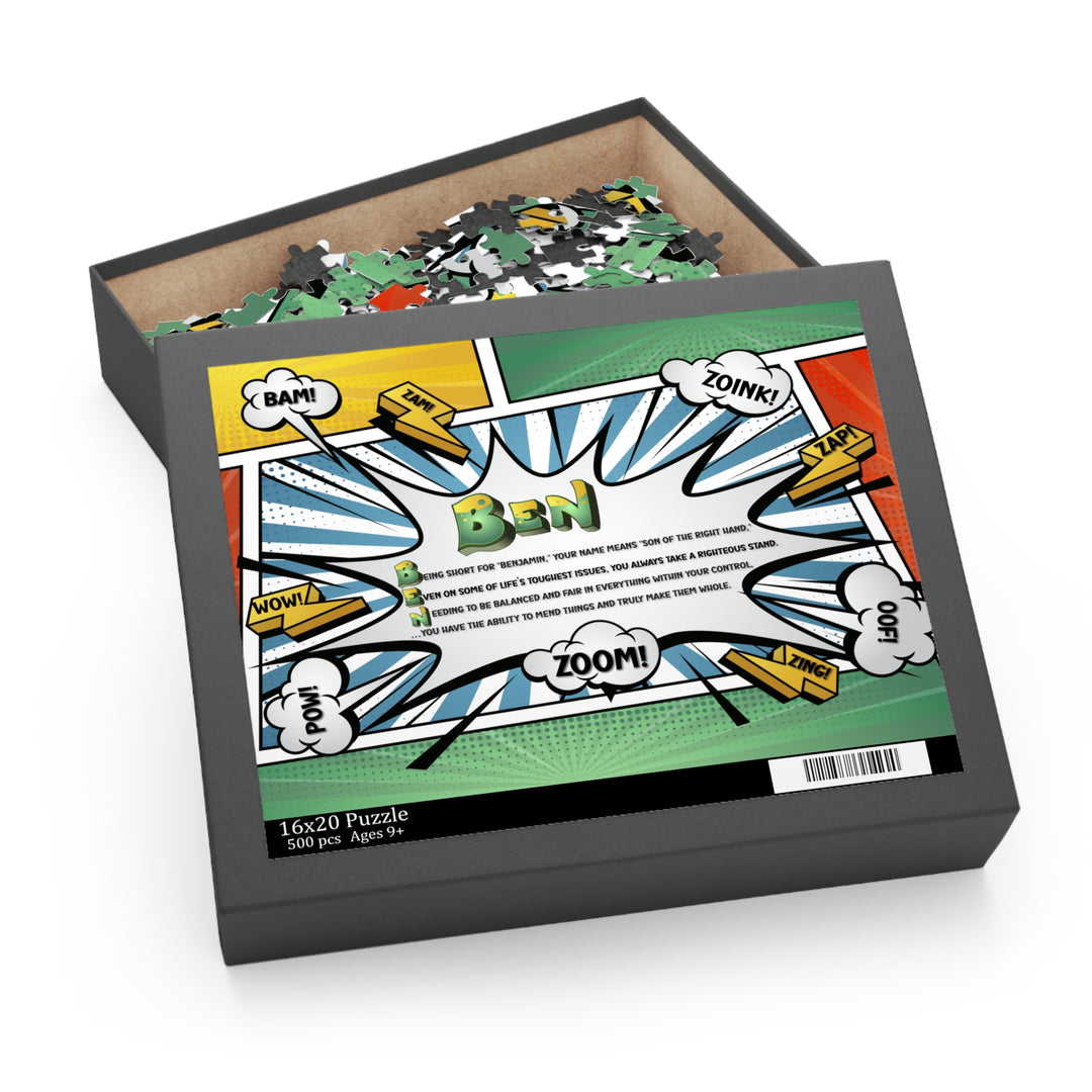 Namesakes Acrostic Name Poem Jigsaw Puzzle - Comic Style