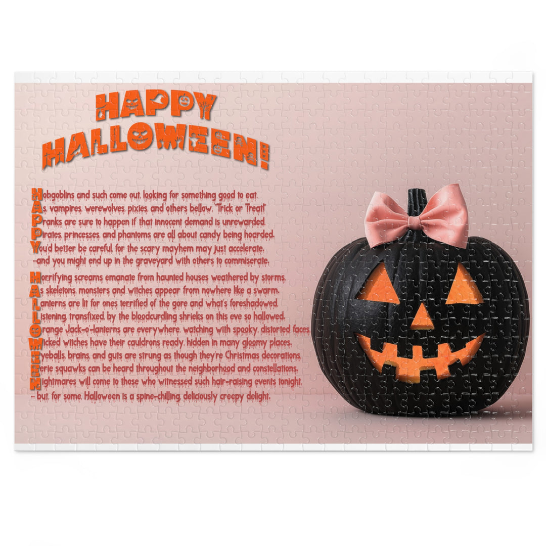 Happy Halloween Acrostic Poem Jigsaw Puzzle - Tin Box - 4