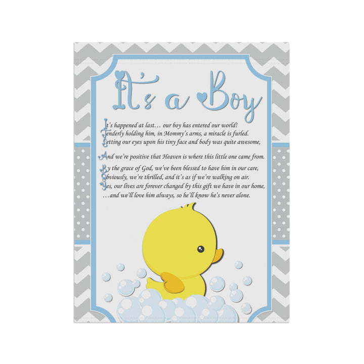 It’s a Boy Acrostic Poem outdoor/Garden Banner - Ducky