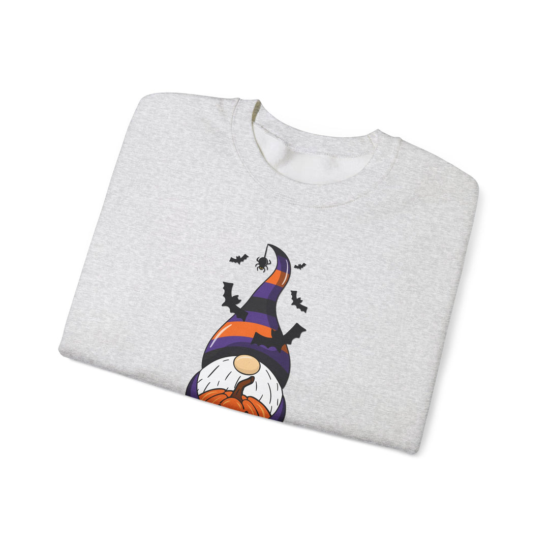 Happy Halloween Acrostic Poem Sweatshirt - Gnome with Pumpkin