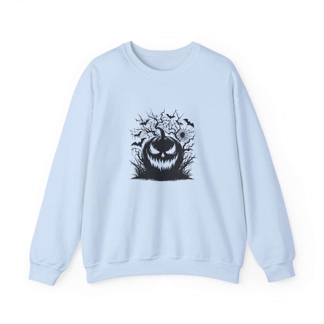 Happy Halloween Acrostic Poem  Sweatshirt - Creepy Black Pumpkin