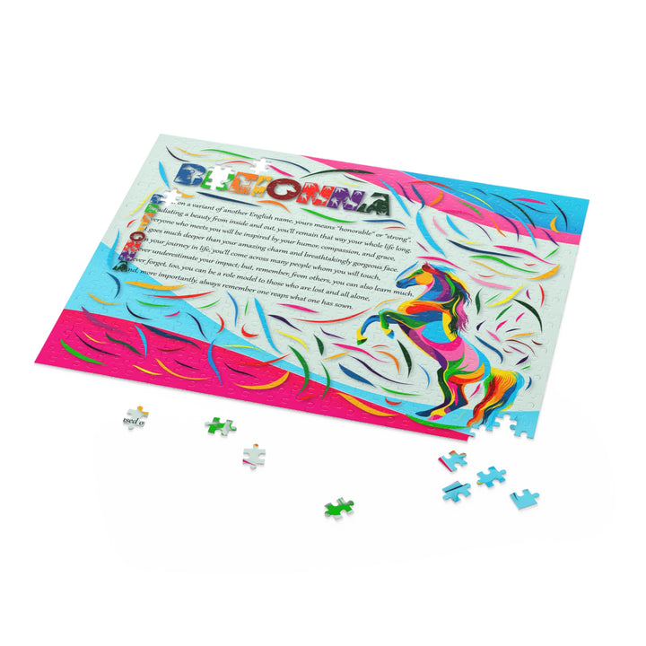 Namesakes Acrostic Name Poem - Vibrant Horse Design