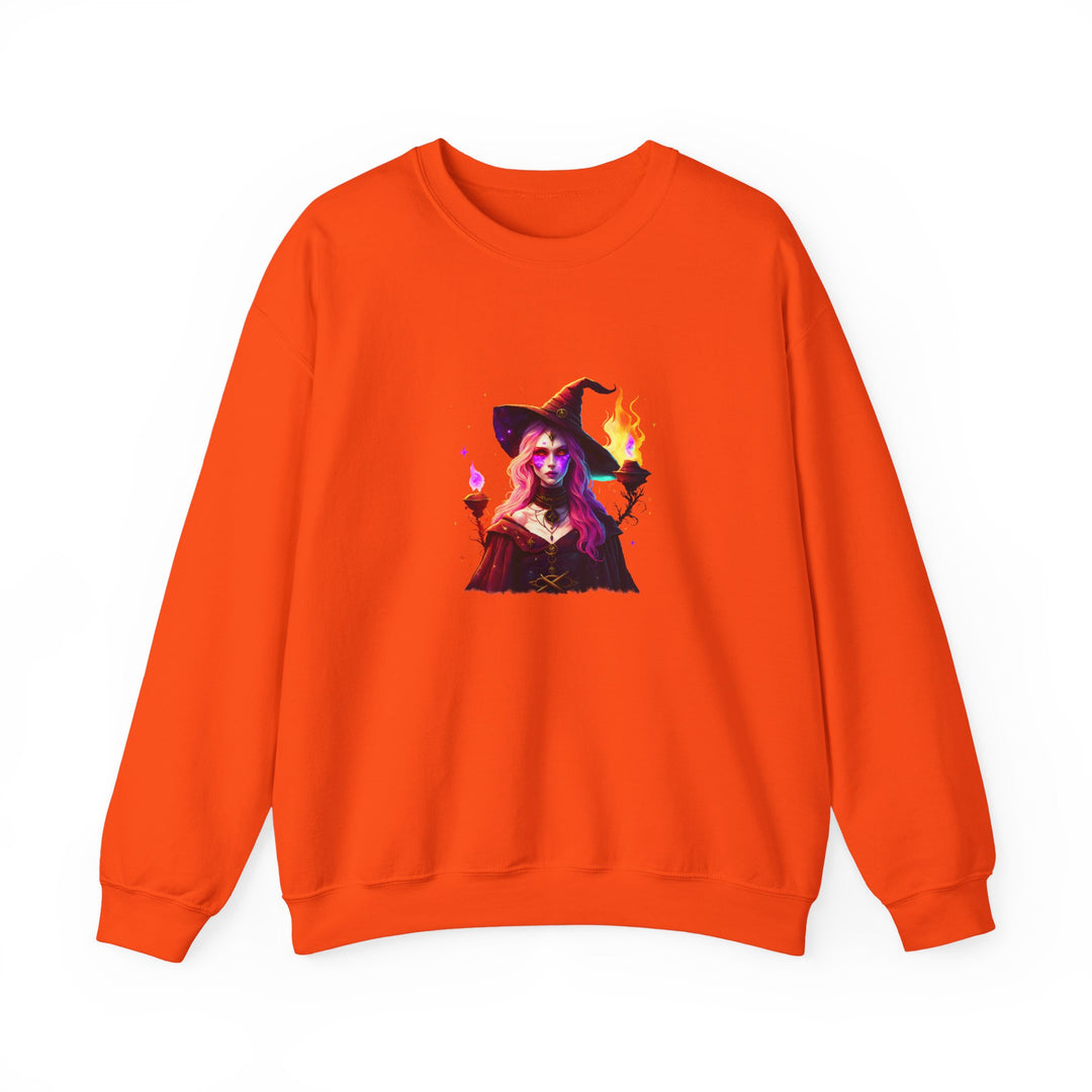 Happy Halloween Acrostic Poem Sweatshirt  - Creepy Modern Witch